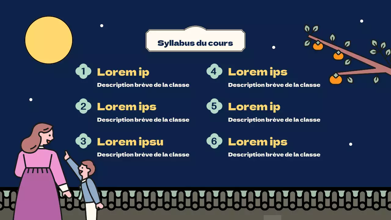 Présentation du concept de l'ambiance colorée et mignonne de l'illustration Obon