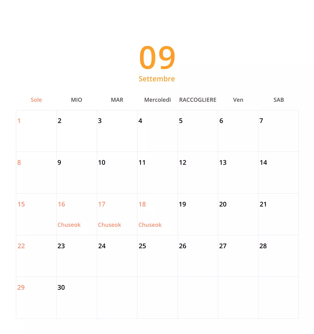 Simpatico calendario da tavolo illustrato verde a tema famiglia