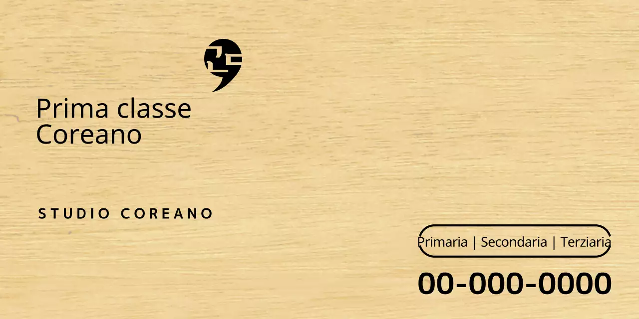 Design di una scuola di lingue con un logo semplice e nero