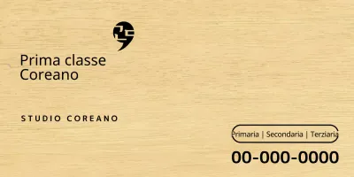 Design di una scuola di lingue con un logo semplice e nero