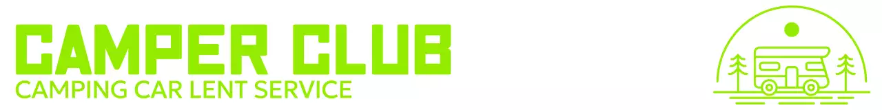 Logo merek berwarna cerah yang diasosiasikan dengan berkemah