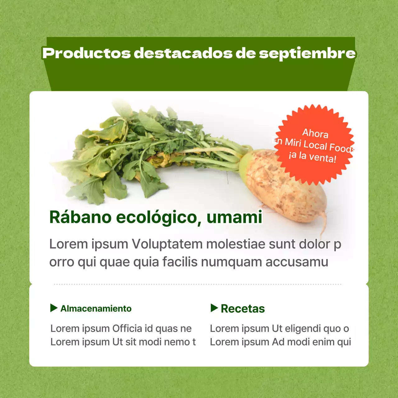 Folleto verde lima de descuento para eventos