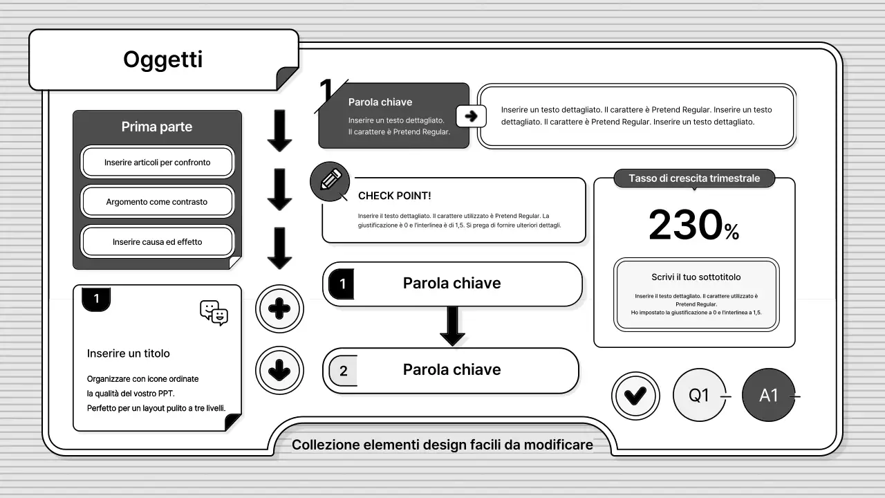 Bianco e nero, facile da modificare, stile illustrazione aziendale di base