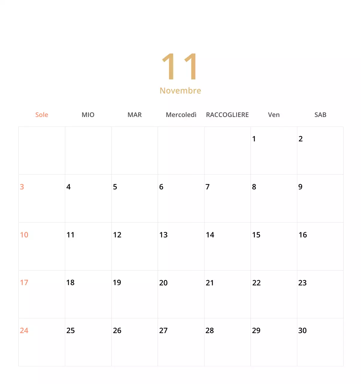 Simpatico calendario da tavolo illustrato verde a tema famiglia