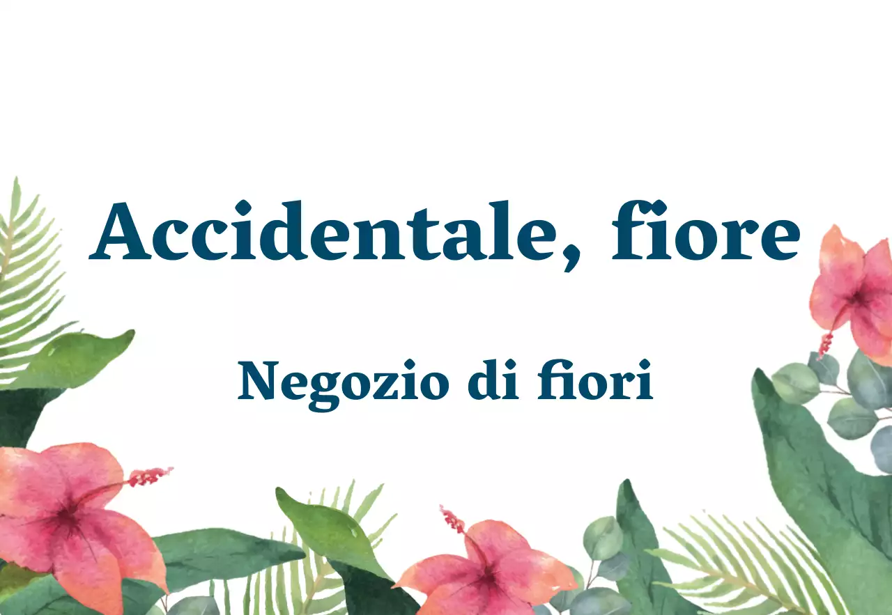 Fiori accidentali in colori tenui Una semplice insegna con testo del negozio di fiori e illustrazioni floreali.