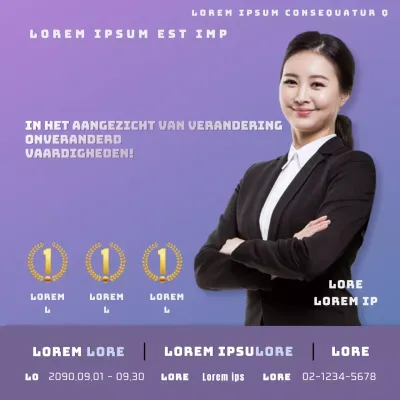 Een eenvoudig paars schooltoelatingsonderzoek promoten