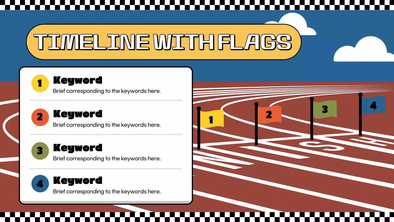 레드 레트로 골 프레젠테이션