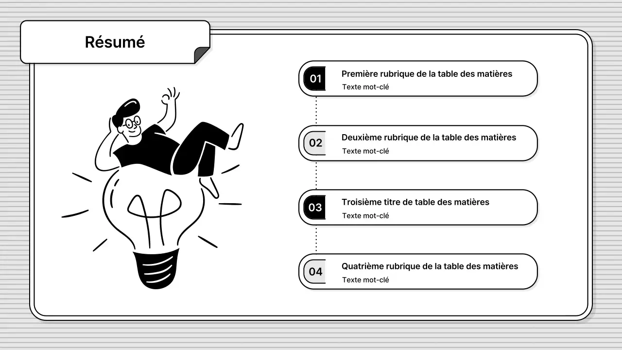Noir et blanc, facile à éditer, style illustration commerciale de base