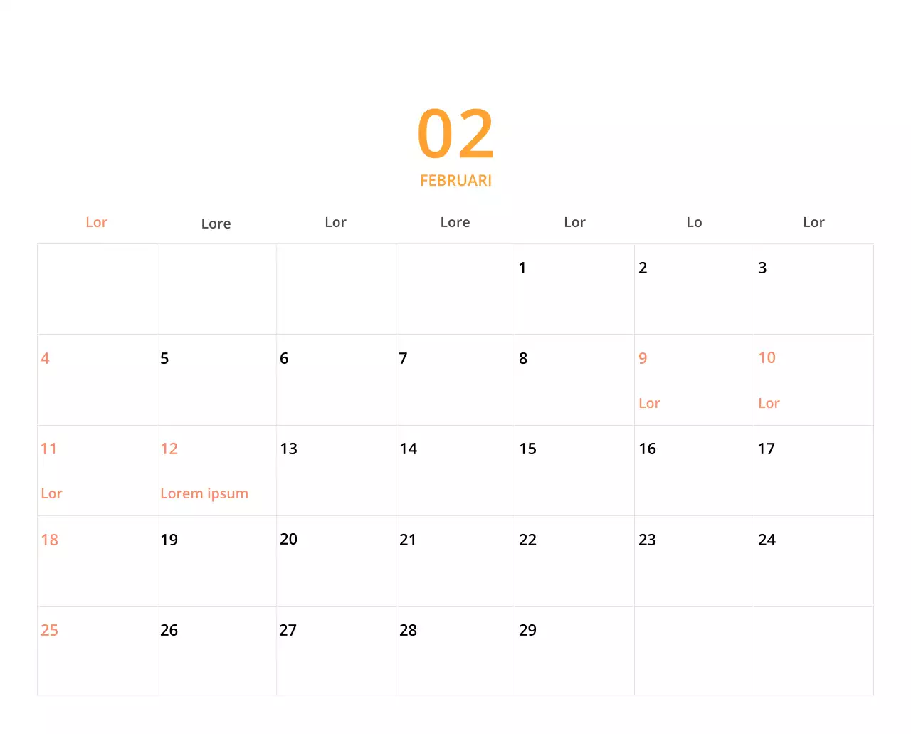 Schattige geïllustreerde groene bureaukalender met familiethema