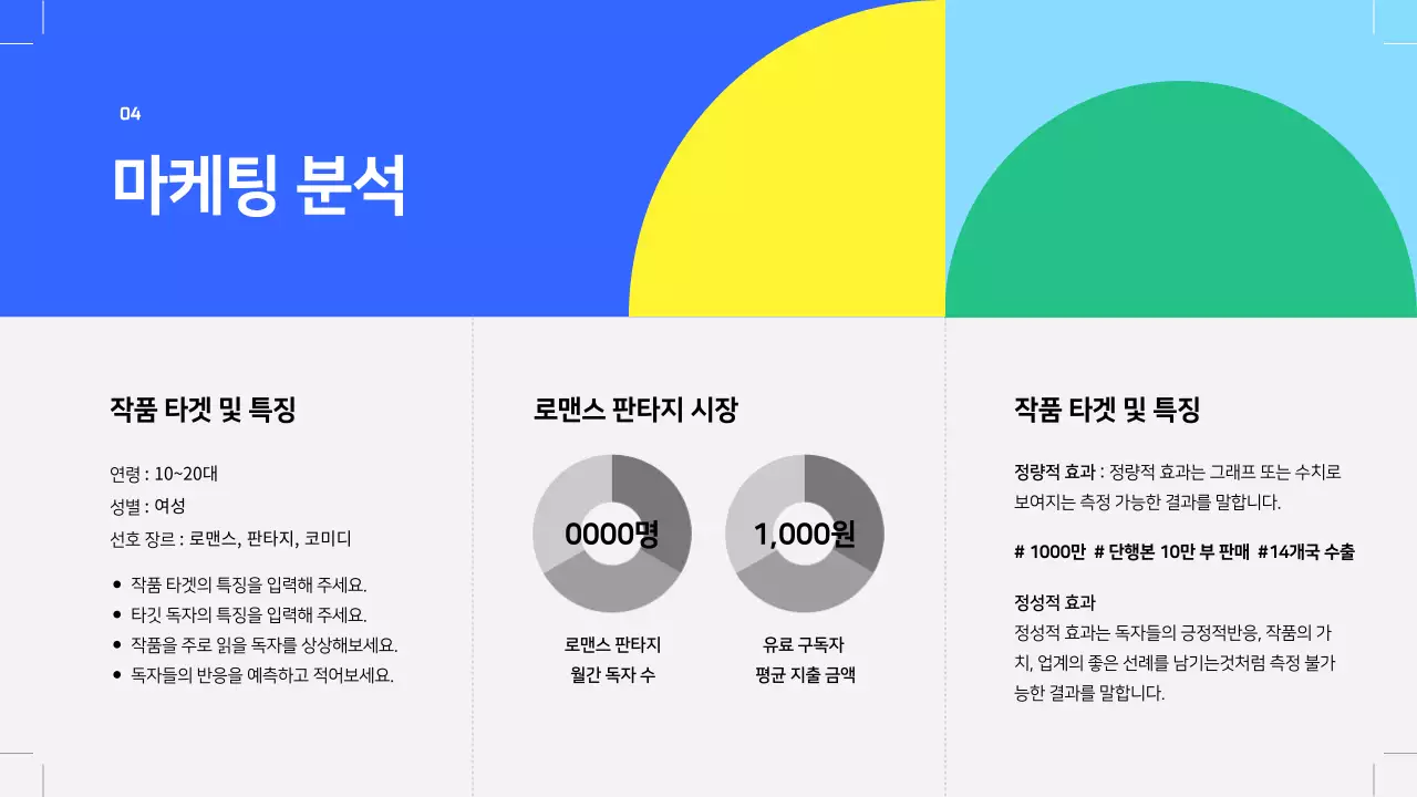 회색의 기하학 웹소설 출간 기획서