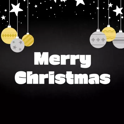 모던한 느낌의 블랙 크리스마스