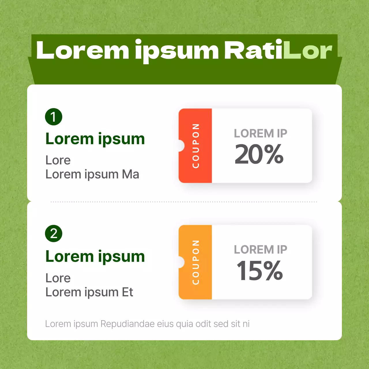 Flyer vert citron discount event