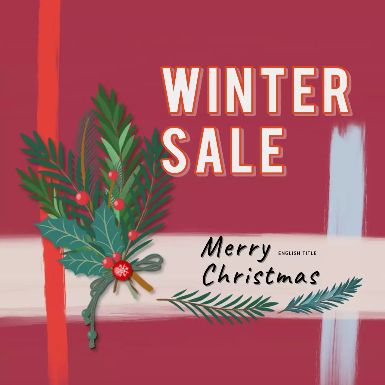 겨울세일 일러스트