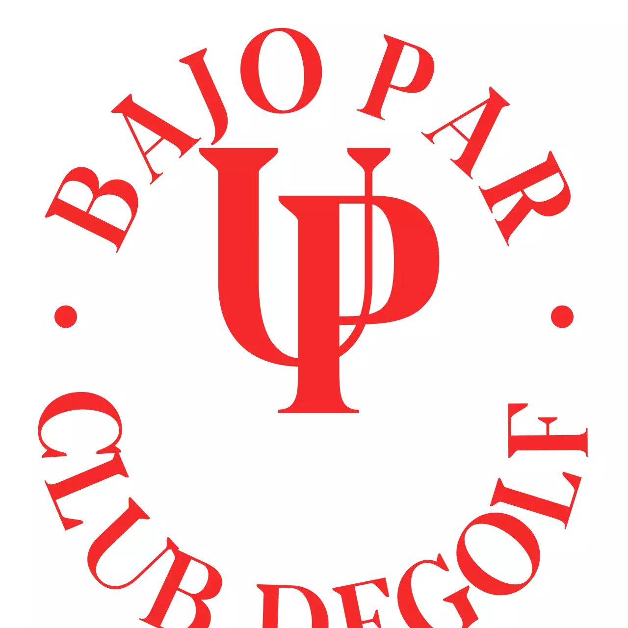 Un diseño atrevido y elegante de pelota de golf con detalles en rojo