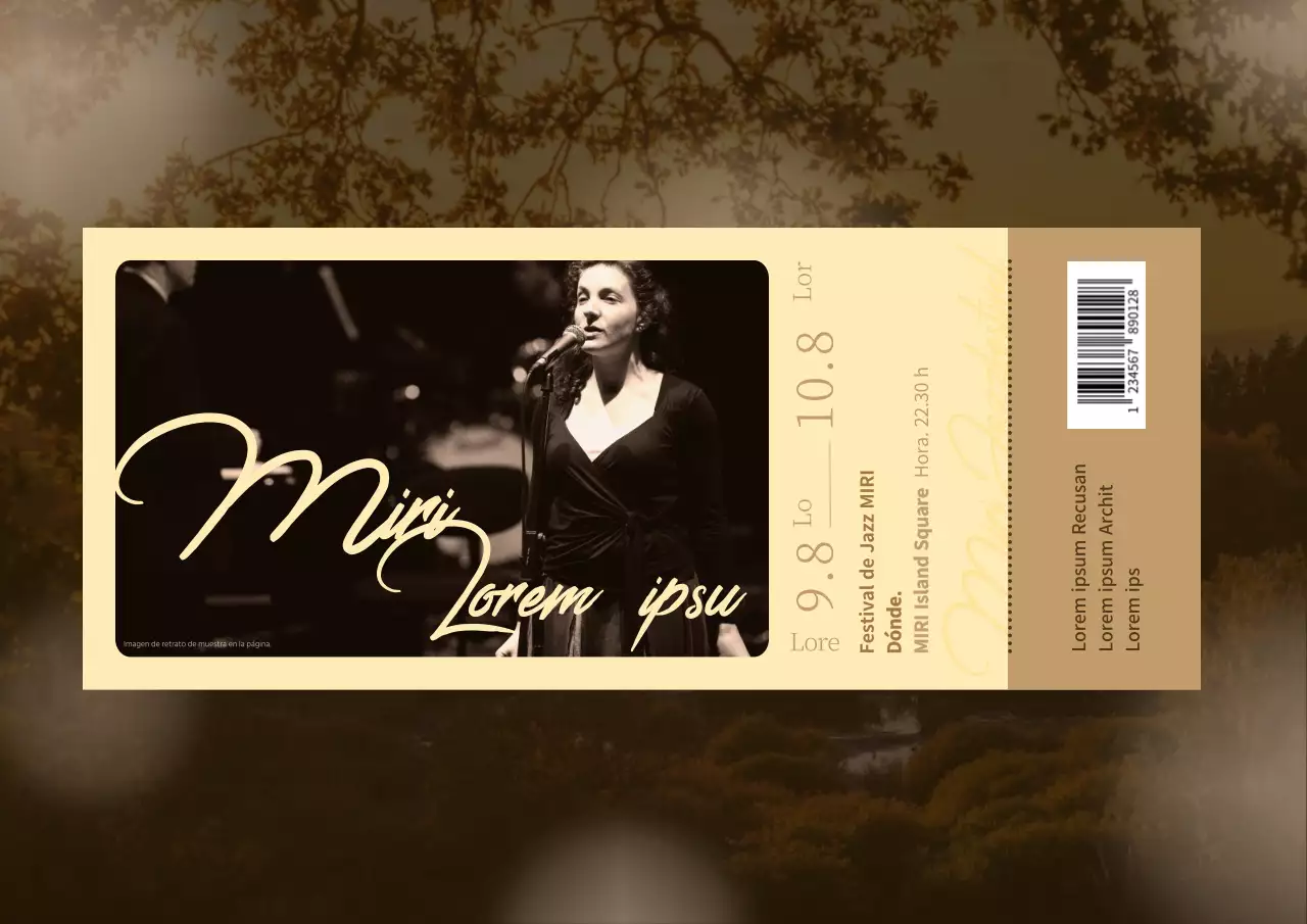 Brown Autumn Jazz Actuación de cantante femenina