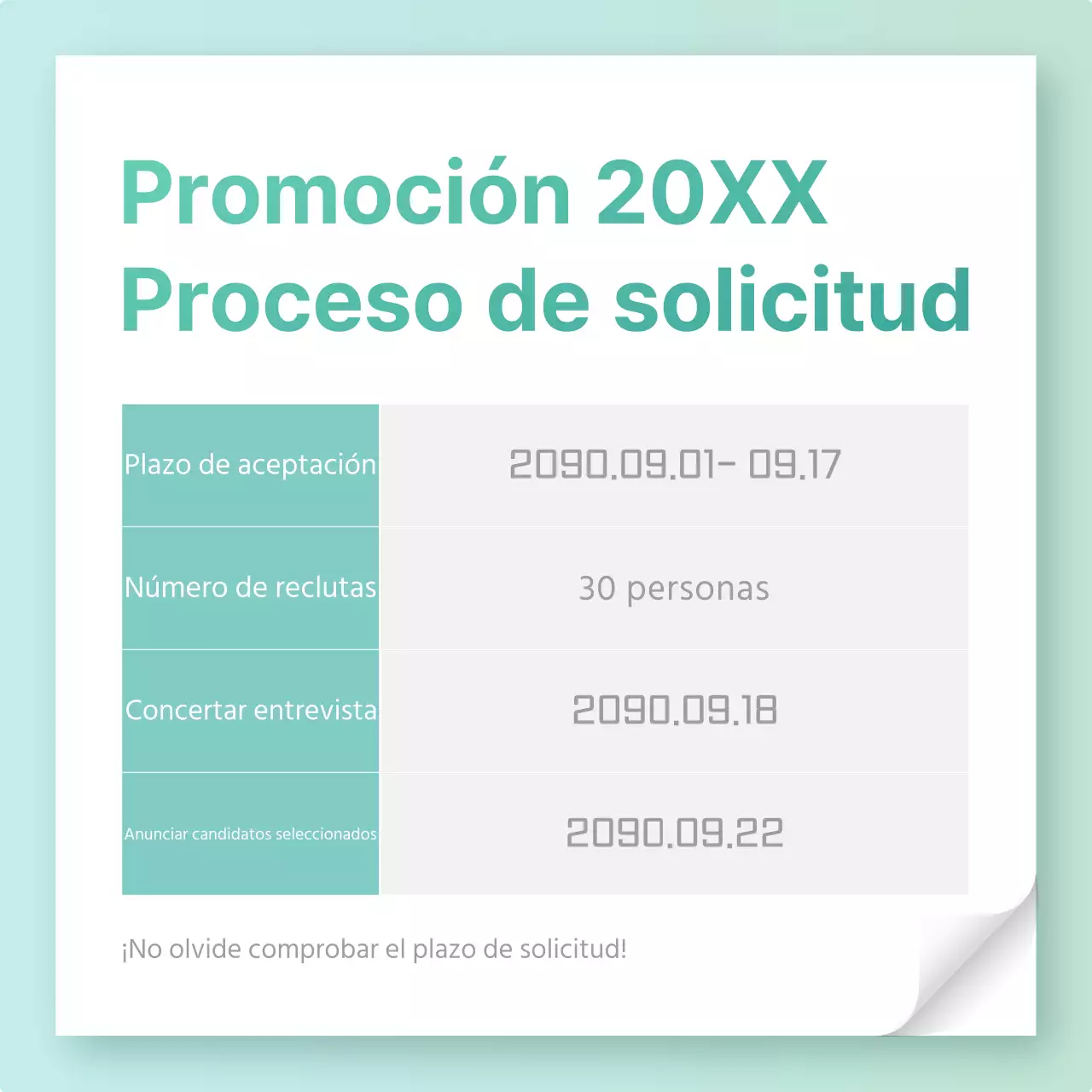 Una sencilla guía azul y menta para solicitar plaza en la universidad