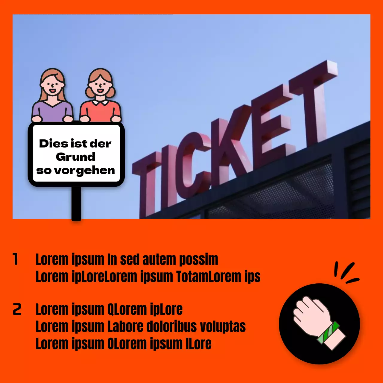 Leitfaden zur Nutzung von Kulturräumen mit orangefarbenem Hintergrund und Rahmen