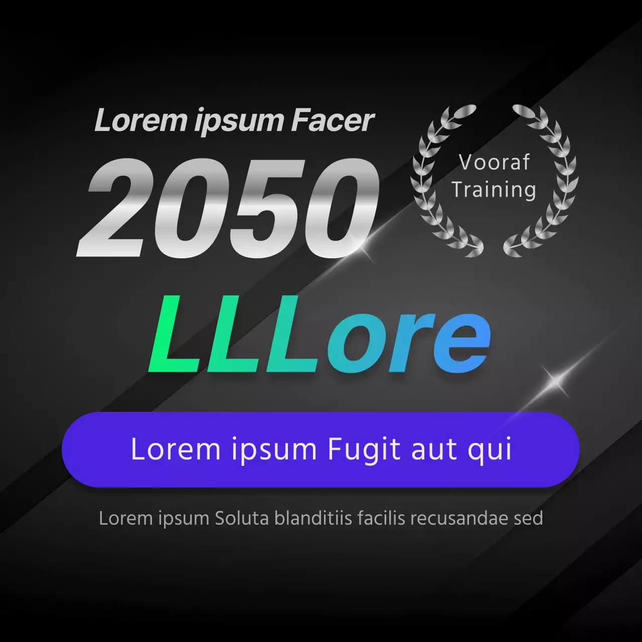 Promoot een stijlvolle blauw-zwarte toelatingsbeurs