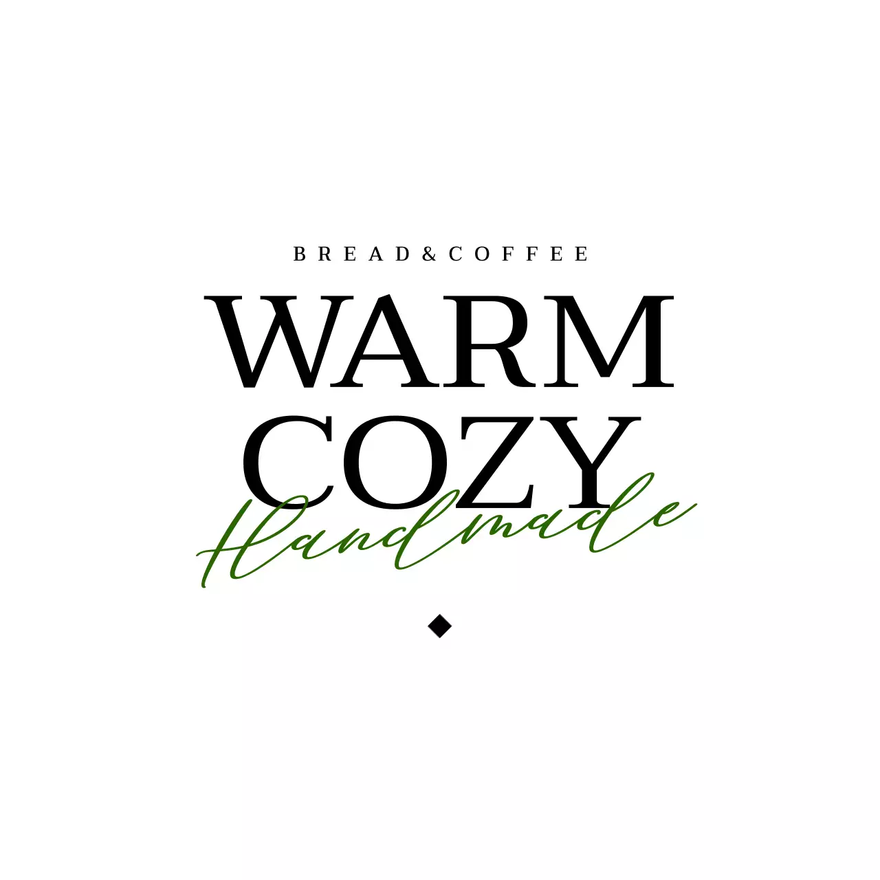 白黒 モダン カフェ ロゴ