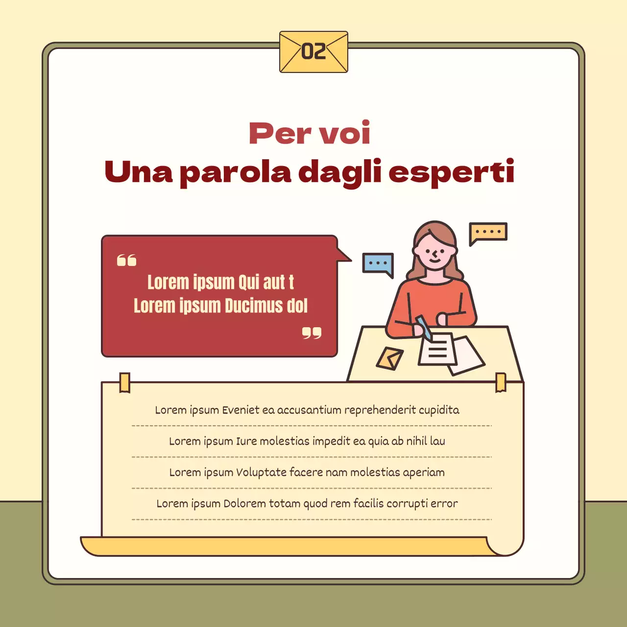 Un semplice post di consulenza sul disagio giallo e kaki