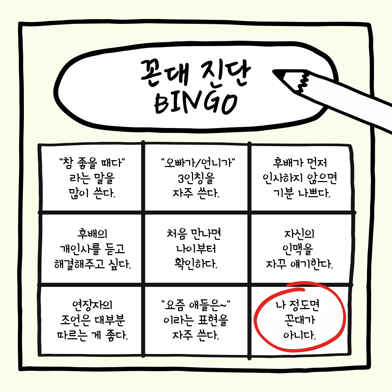 노랑의 병맛 유형테스트 정보