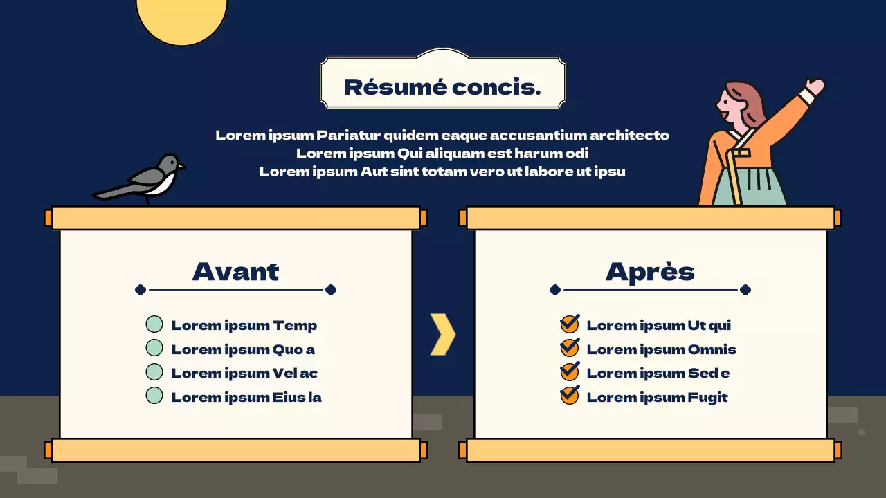 Présentation du concept de l'ambiance colorée et mignonne de l'illustration Obon