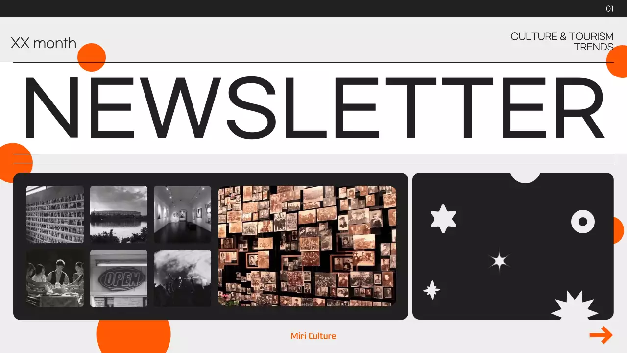 오렌지 모던 컬처 뉴스레터 프리젠테이션