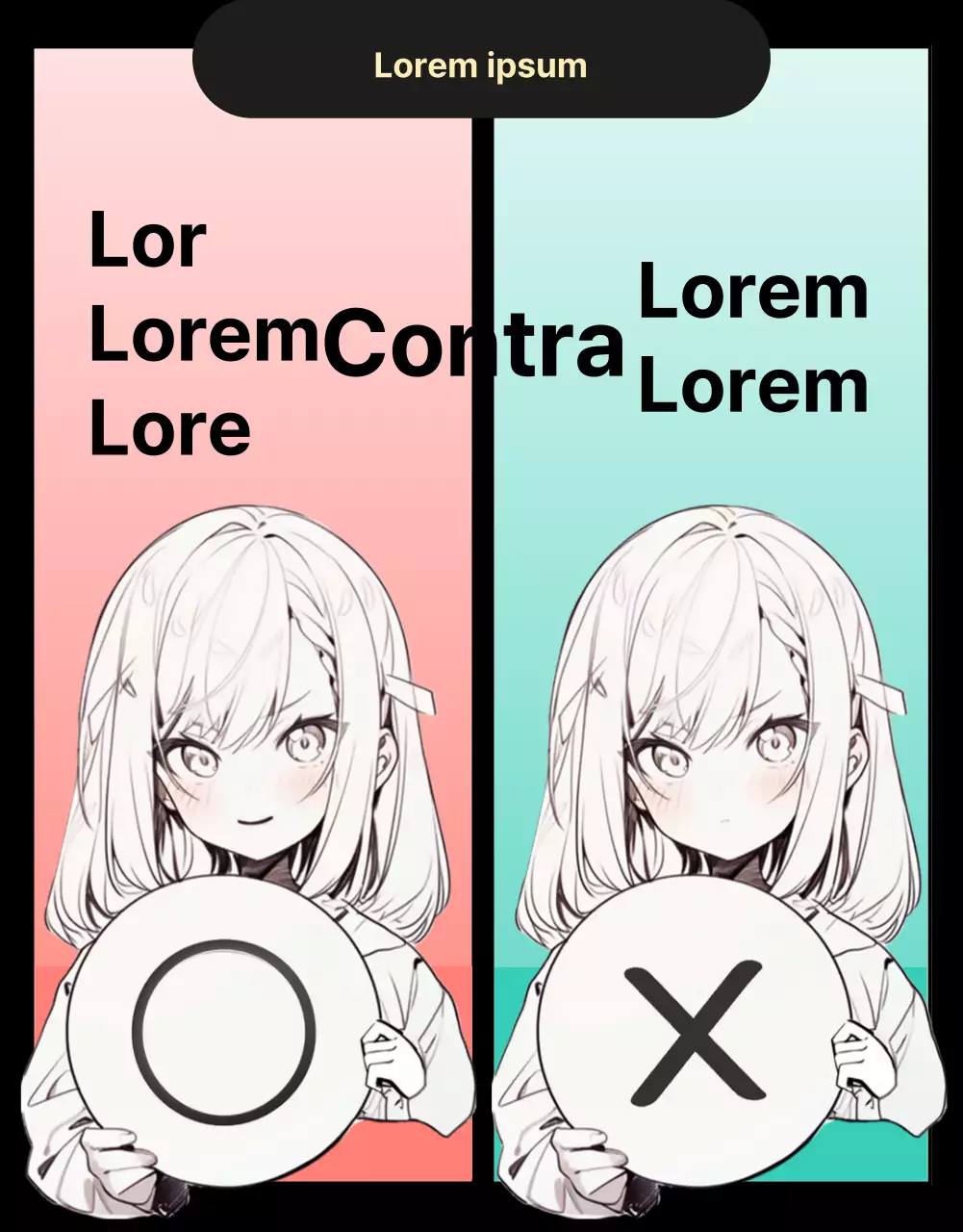 Webtoon de excitación masculina y femenina sobre fondo negro