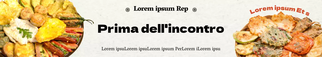 Evento con smorgasbord di cibo Chuseok con immagini di sfondo tradizionali e font calligrafici