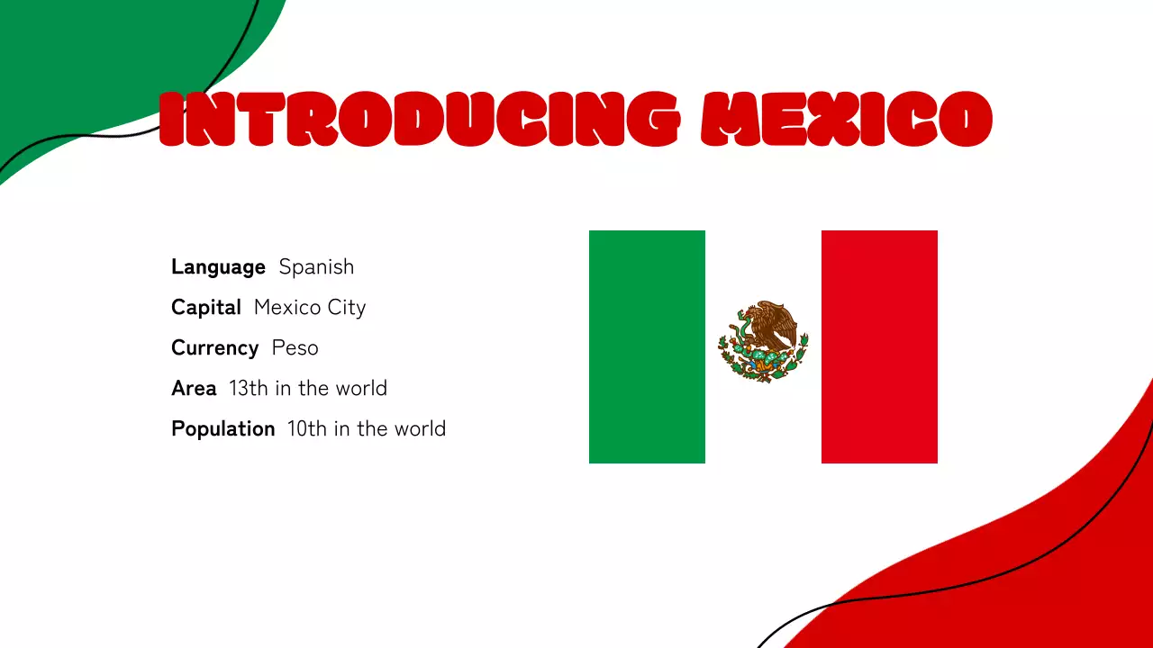 Yellow Traditional Mexico Invitation Presentation