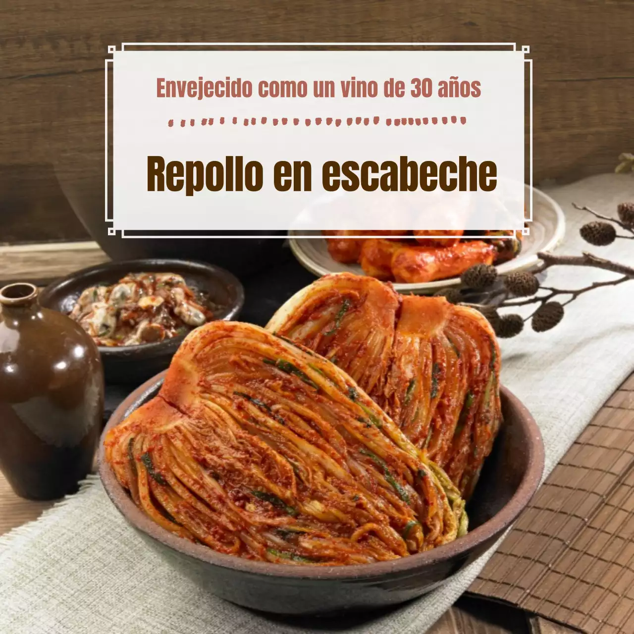 Repollo marrón en escabeche tradicional ad
