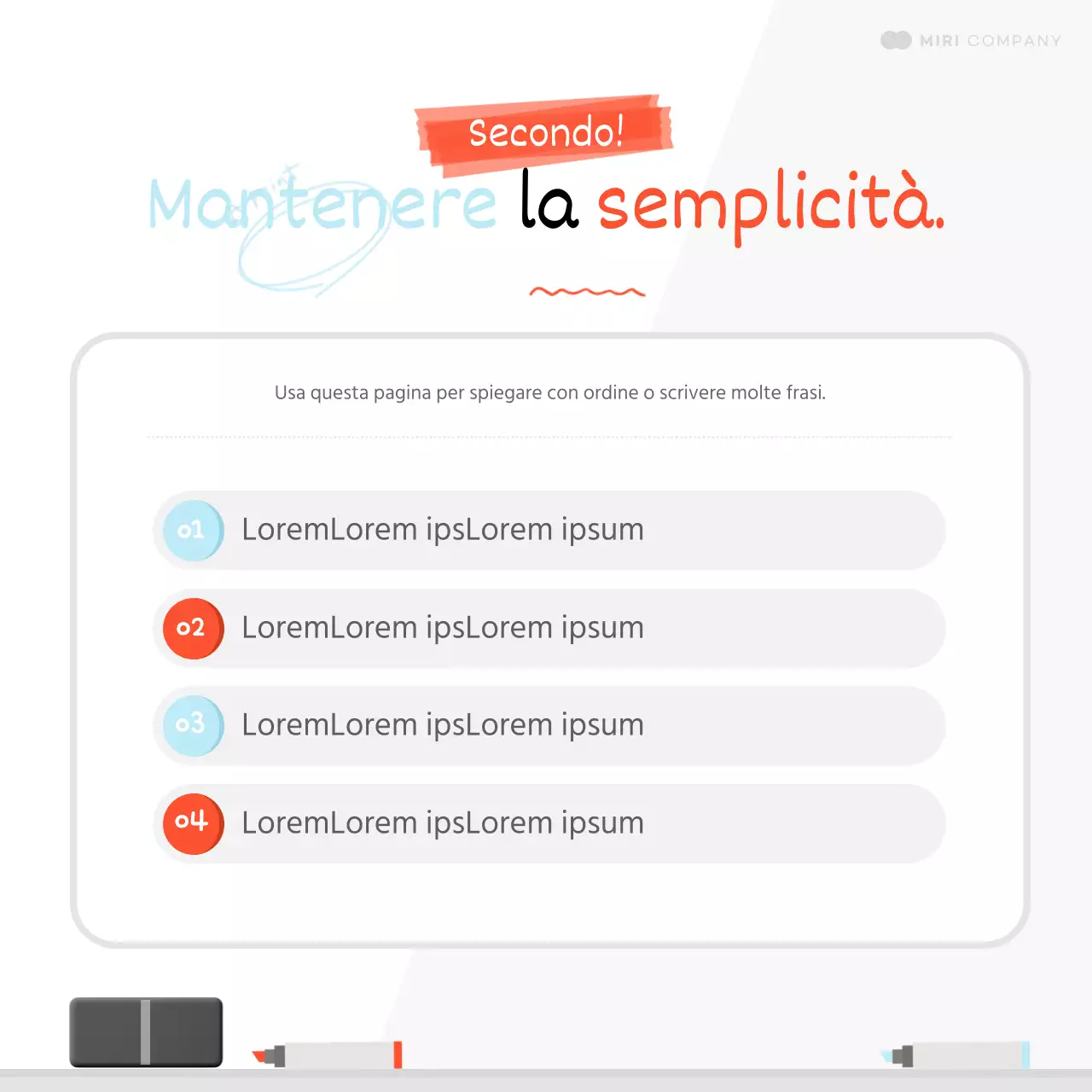 Spiegare come fare un bel riassunto in azzurro e bianco
