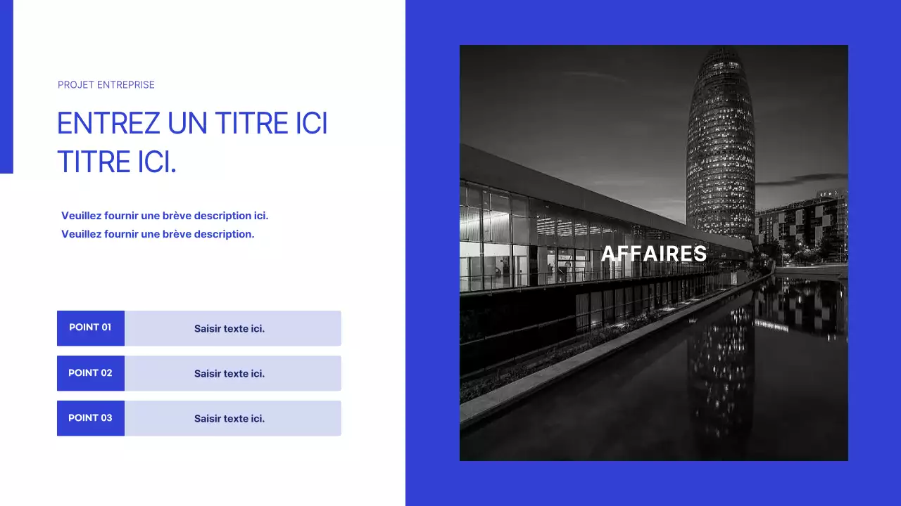 Le blanc et le bleu pour un look professionnel épuré