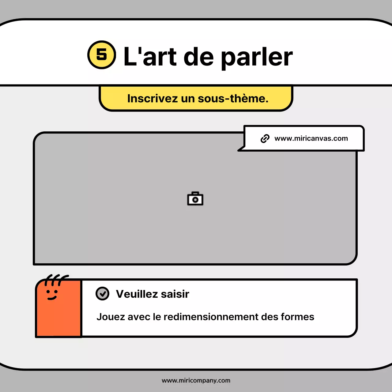 Cartes conceptuelles de personnages mignons en orange et bleuNews Kit