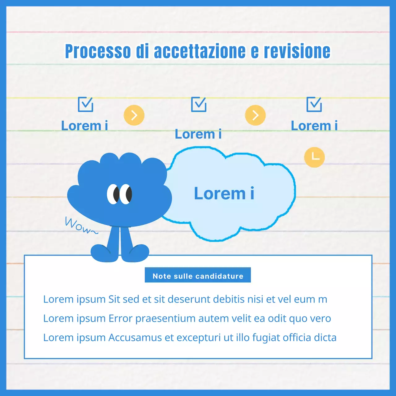 Promuovere un concorso a carattere minimalista giallo e blu