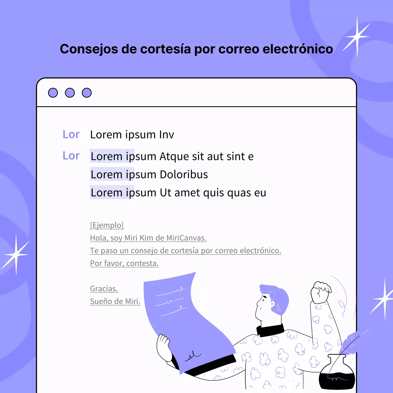 Consejos de trabajo en malva y negro inspirados en el arte pop