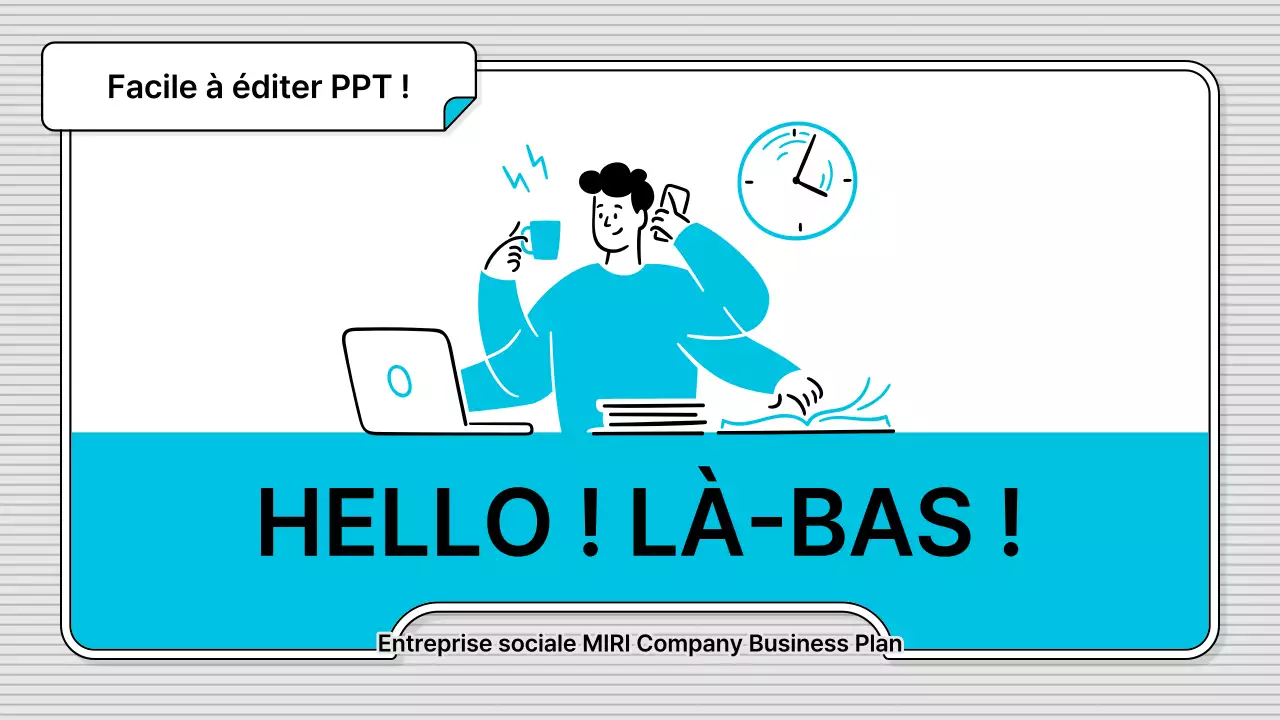 Le style d'illustration de base de Blue, facile à éditer, pour les entreprises