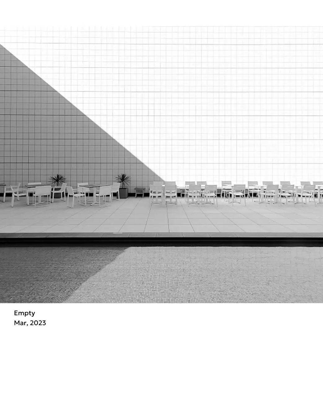 すっきりとした都会的な雰囲気のフォトカレンダー