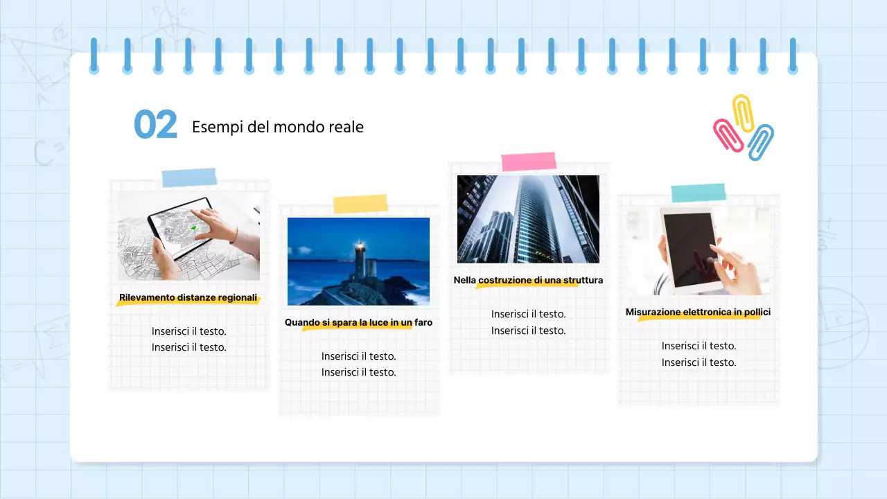 Materiale scolastico kitsch per la matematica in azzurro e giallo