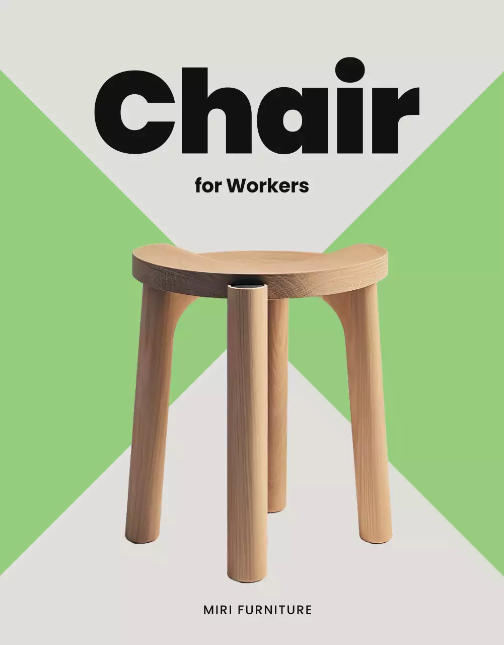 초록색과 회색의 심플한 사무용 가구 제품소개서