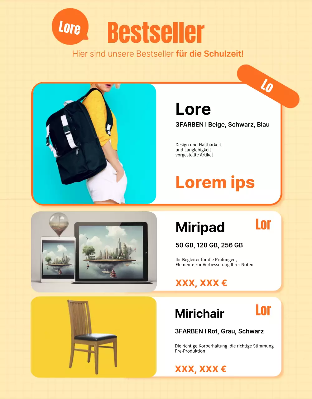 Accessoires für den Schulanfang mit grüner Kreidetafel als Hintergrund