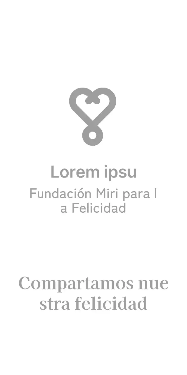 Fundación de la Felicidad con un logotipo de ilustración de corazón para una sensación suave y cálida