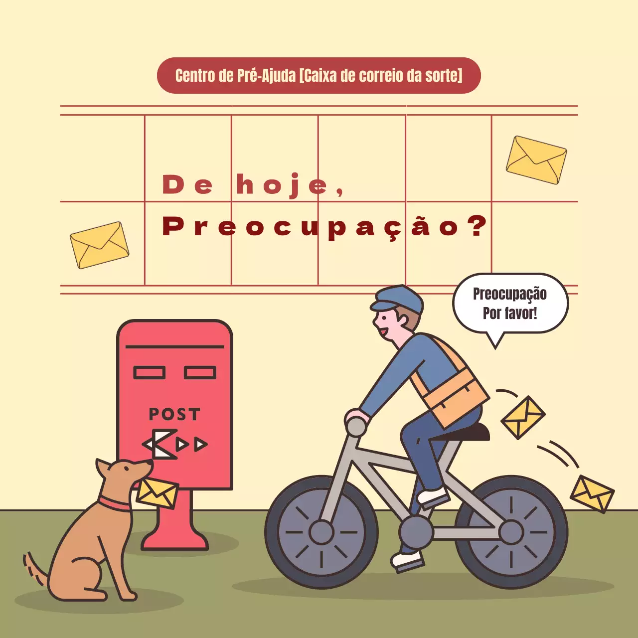 Um simples conselho de socorro amarelo e caqui