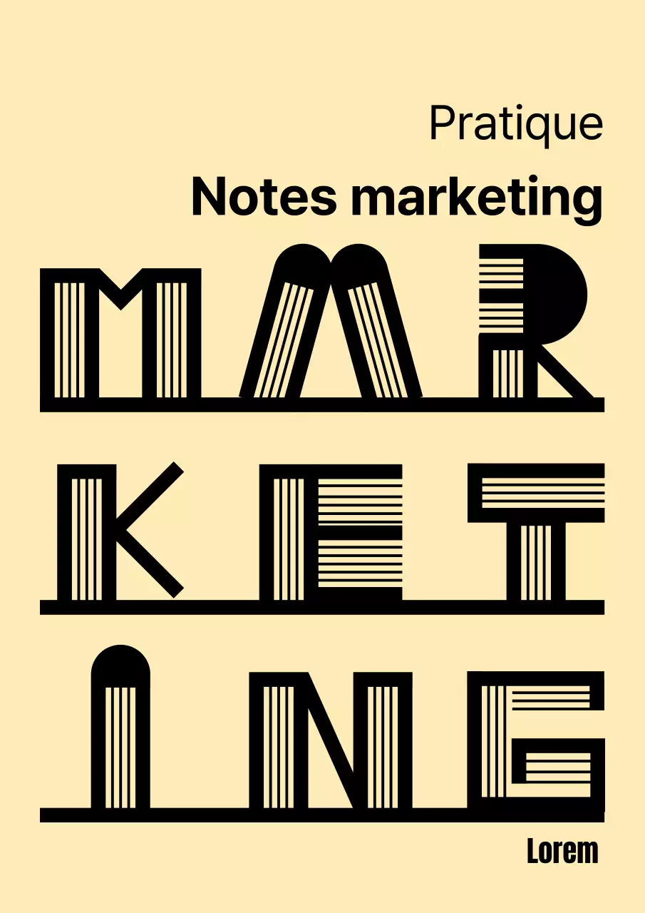 Proposition illustrée avec une typographie marketing