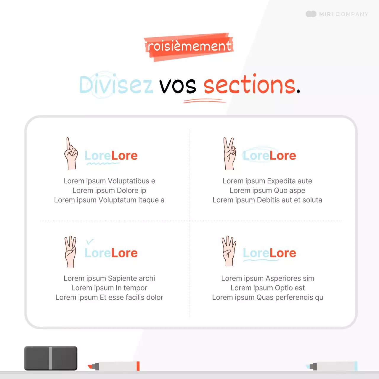 Expliquer comment faire un joli résumé en bleu clair et blanc