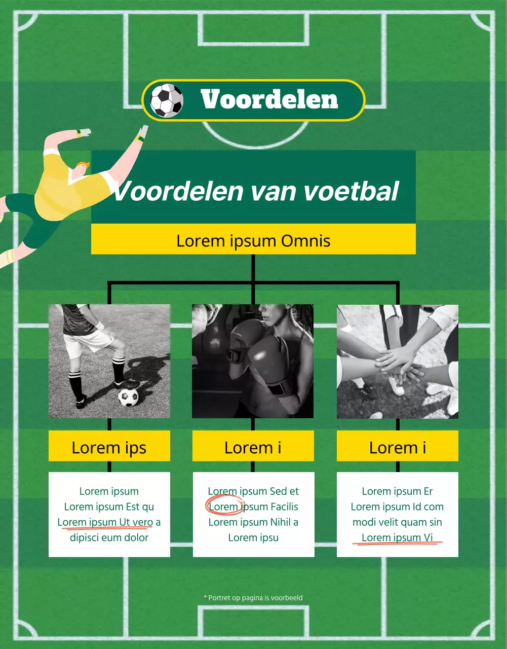 Rekrutering voor het groen-gele vrouwenvoetbalteam