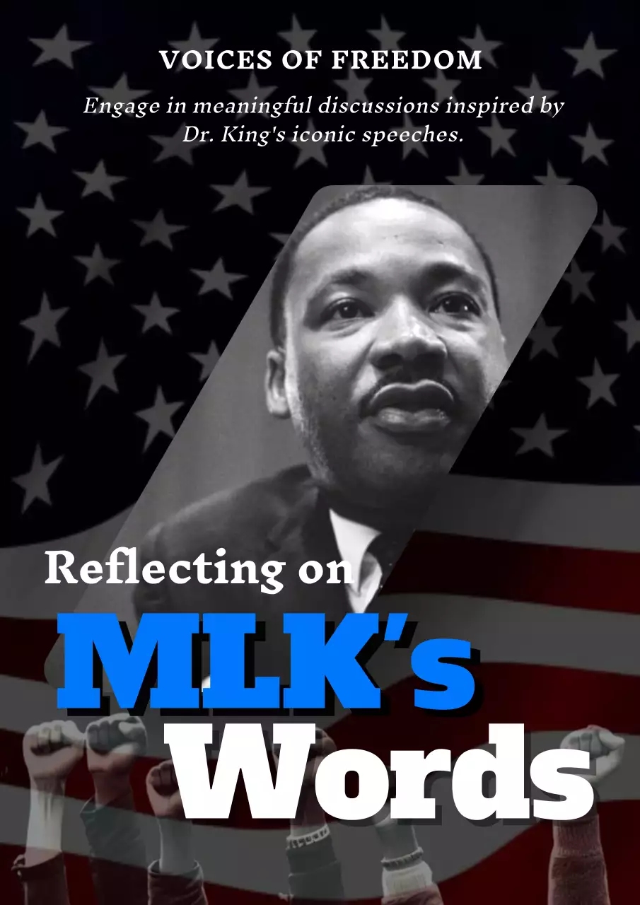 Black & white classic Martin Luther King Day Celebration publicity