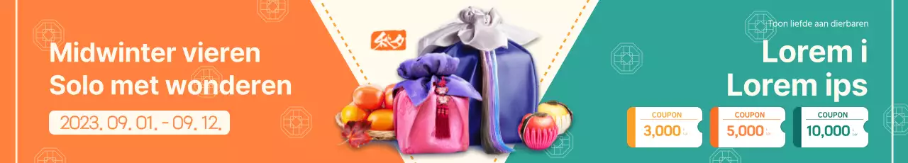 Reserveer je Chuseok geschenkset met een vrolijk concept