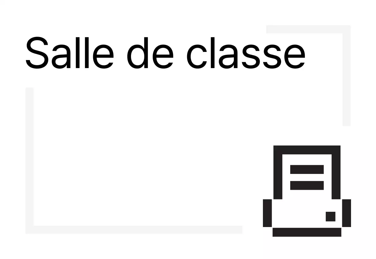 Signalisation simple avec des icônes d'aspect numérique et des textes de remplacement