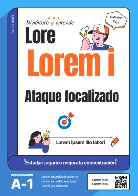 Portada azul y naranja de un libro de conversación de inglés básico para la enseñanza media.